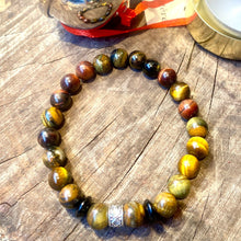 Charger l'image dans la galerie, Bracelet - Œil de Faucon, Œil de Faucon et Œil de Tigre