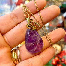 Charger l'image dans la galerie, Pendentif Goutte Améthyste