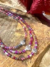 Charger l'image dans la galerie, Collier en Rubis et Tourmaline multicolore