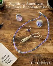 Charger l'image dans la galerie, Collier en Saphir et Améthyste