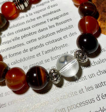 Charger l'image dans la galerie, Bracelets œil de tigre , œil de taureau ,cornaline et cristal de roche