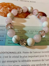 Charger l'image dans la galerie, Bracelets Quartz rose et la Howlite