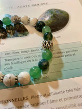 Charger l'image dans la galerie, Bracelets aventurine , agate mousse et howlite