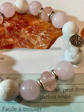 Charger l'image dans la galerie, Bracelets Quartz rose et la Howlite