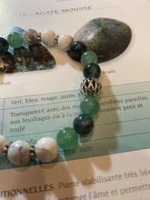 Charger l'image dans la galerie, Bracelets aventurine , agate mousse et howlite