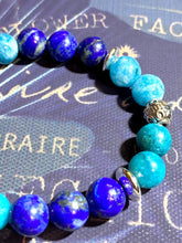 Charger l'image dans la galerie, Bracelet - Lapis Lazuli, Calcédoine et Apatite