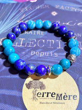 Charger l'image dans la galerie, Bracelet - Lapis Lazuli, Calcédoine et Apatite