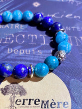 Charger l'image dans la galerie, Bracelet - Lapis Lazuli, Calcédoine et Apatite