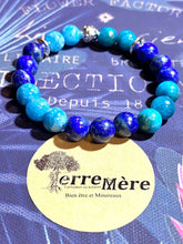 Charger l'image dans la galerie, Bracelet - Lapis Lazuli, Calcédoine et Apatite