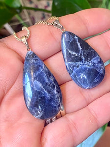 Pendentif Goutte Sodalite