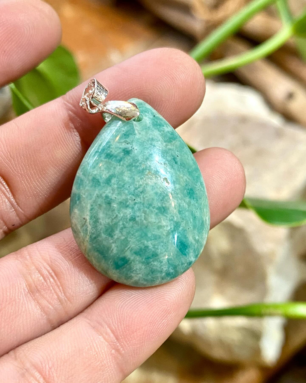 Pendentif Goutte Amazonite