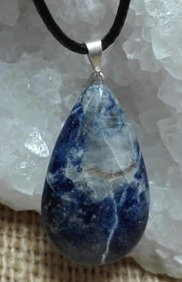 Pendentif Goutte Sodalite