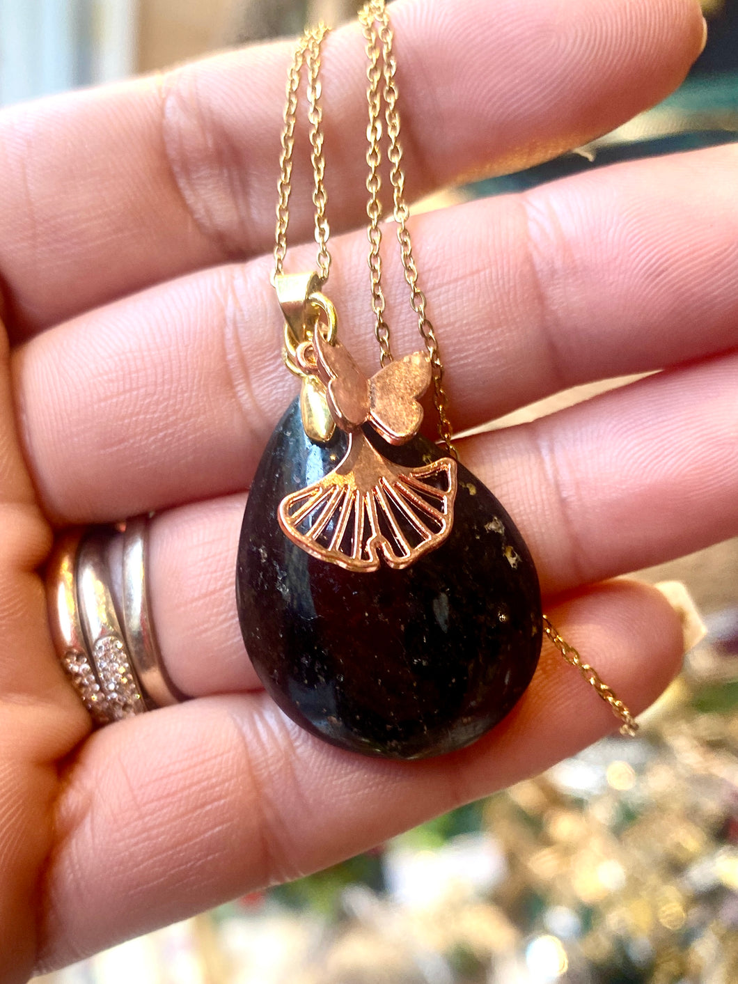Pendentif Goutte Tourmaline