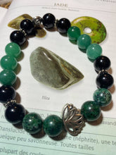 Charger l&#39;image dans la galerie, Bracelets Jade ,Jaspe sanguin et onyx
