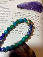 Charger l&#39;image dans la galerie, collier chrysocolle et lapis Lazuli
