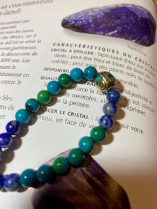 collier chrysocolle et lapis Lazuli