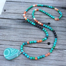 Charger l'image dans la galerie, Ensemble Mala de 108 perles et son bracelet chysocolle , onyx

