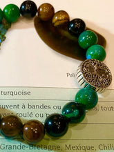 Charger l&#39;image dans la galerie, Bracelets oeil de tigre , chysocolle et obsidienne oeil celeste
