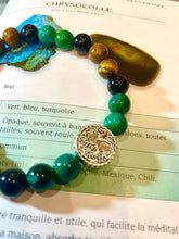 Charger l&#39;image dans la galerie, Bracelets oeil de tigre , chysocolle et obsidienne oeil celeste
