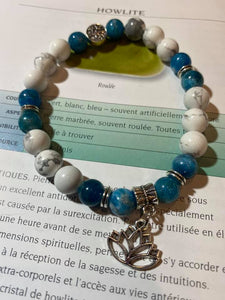 Bracelets Apatite et Howlite