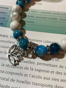 Bracelets Apatite et Howlite